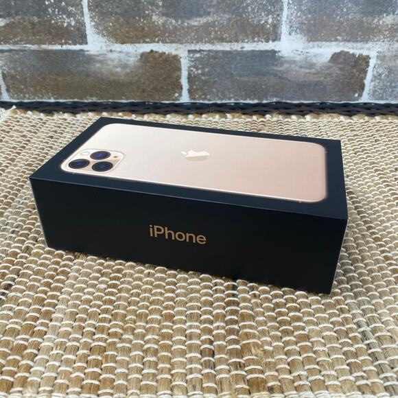 Apple Earpods & BOX ONLY for Apple iPhone 11 Pro Max 512GB Gold (Rose) - Picture 2 of 10